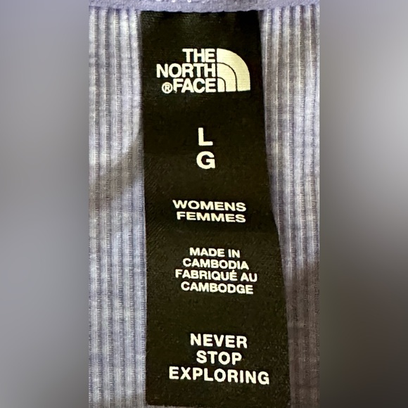 NWOT THE NORTH FACE WOMENS MUSCLE TEE PERIWINKLE/HEATHER LARGE - Picture 5 of 5